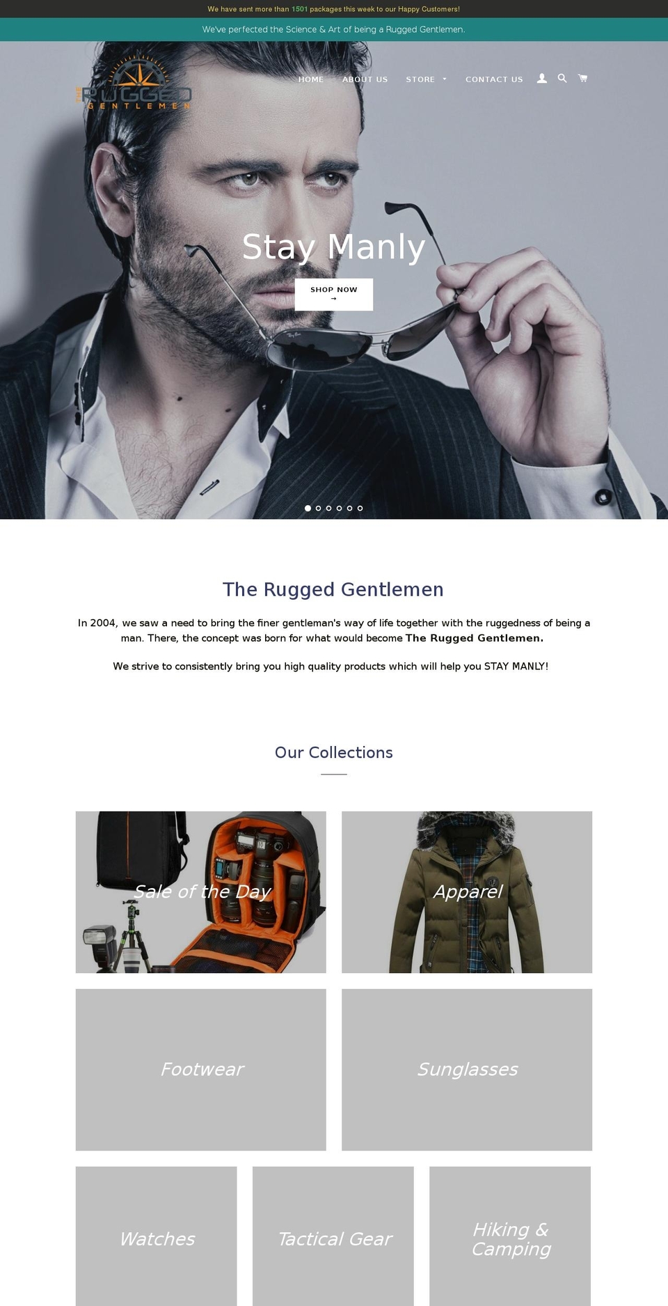 theruggedgentlemen.com — Shopify storefront screenshot