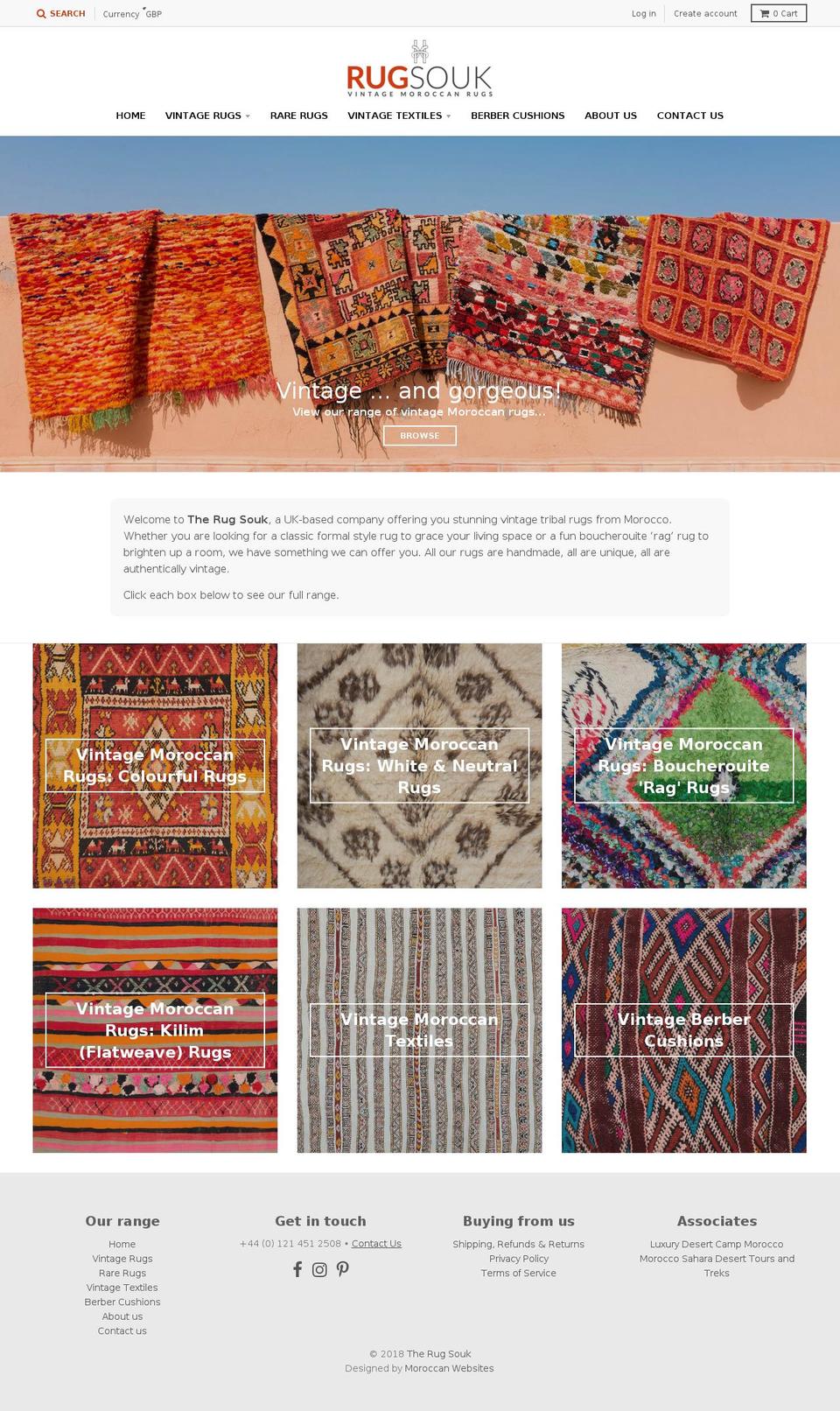 therugsouk.com shopify website screenshot