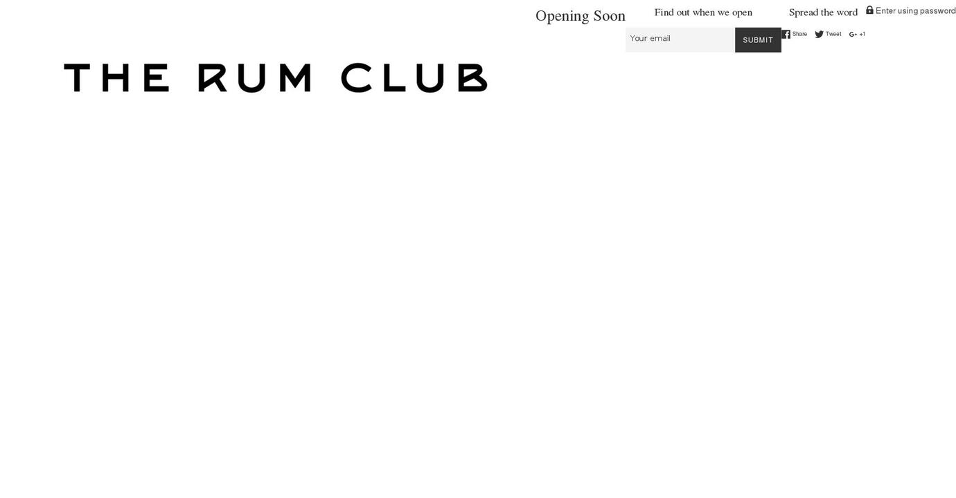 therumclubaccessories.com shopify website screenshot