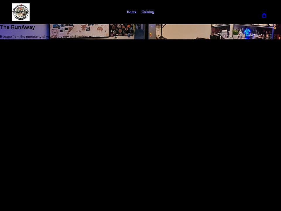 therunawaystore.com shopify website screenshot