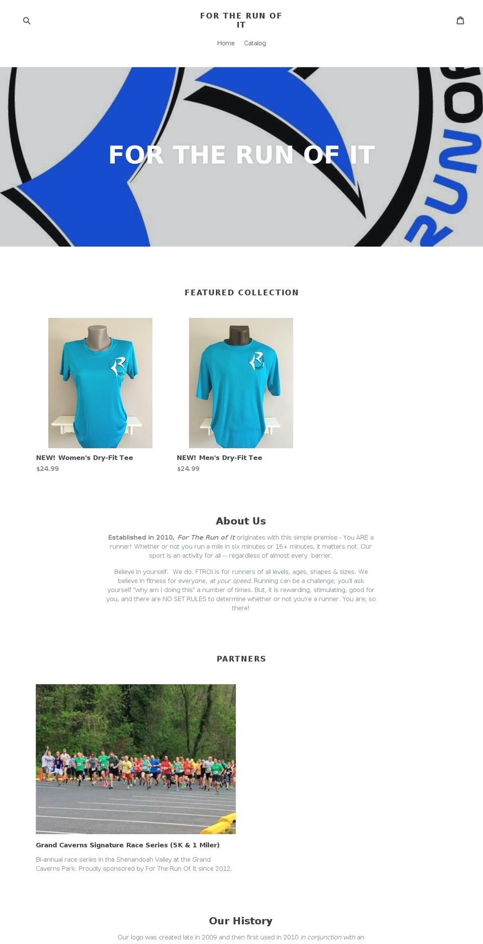therunofit.com — Shopify storefront screenshot