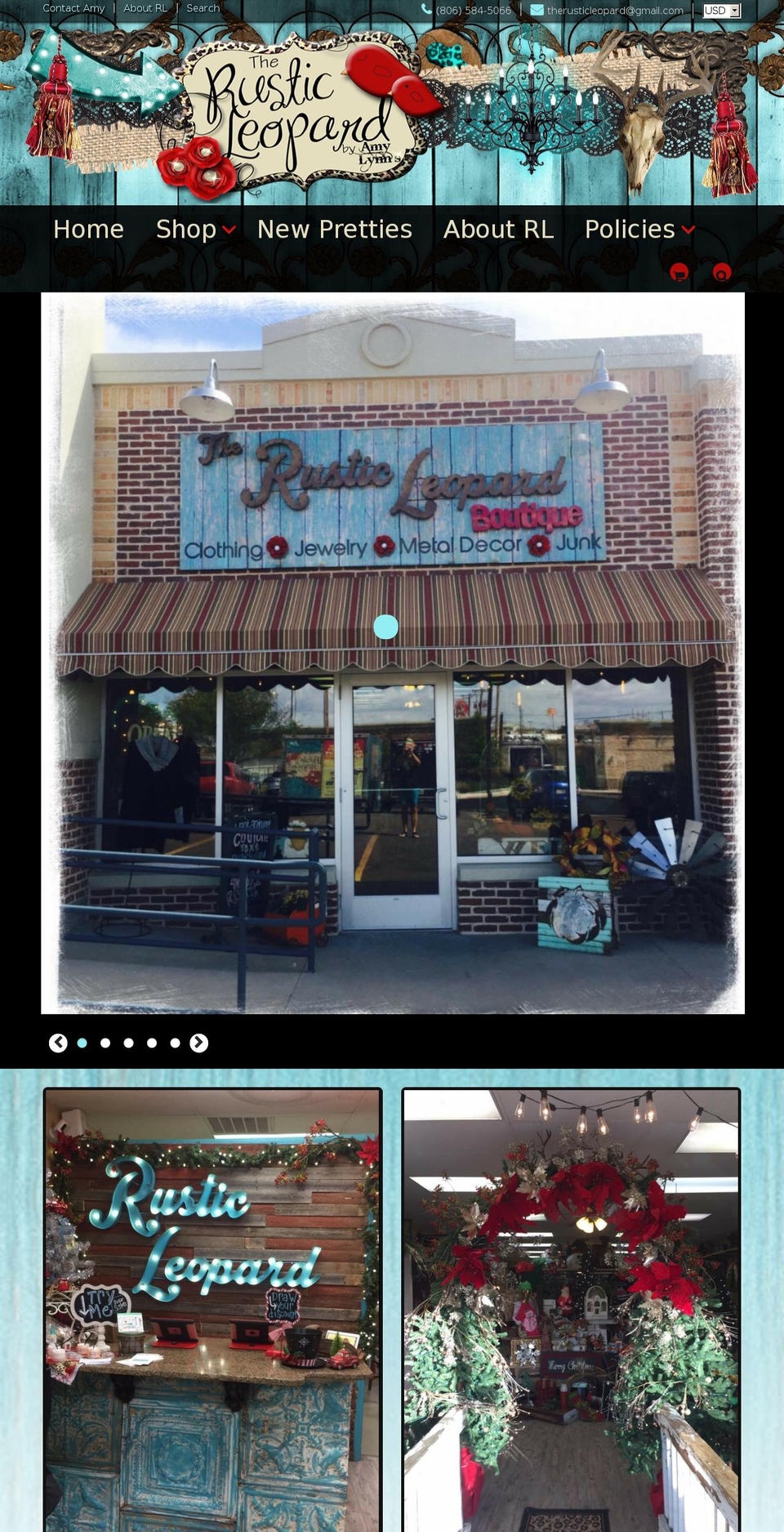 therusticleopard.com shopify website screenshot