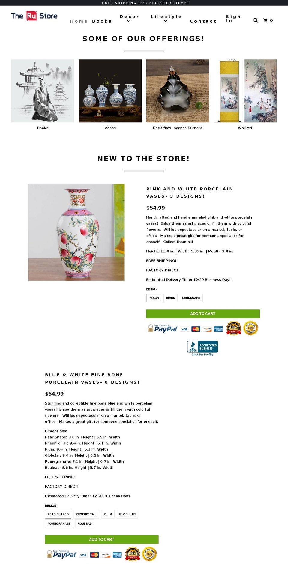 therustore.com — Shopify storefront screenshot