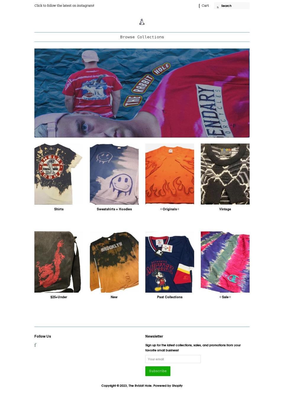 thervbbithole.com shopify website screenshot