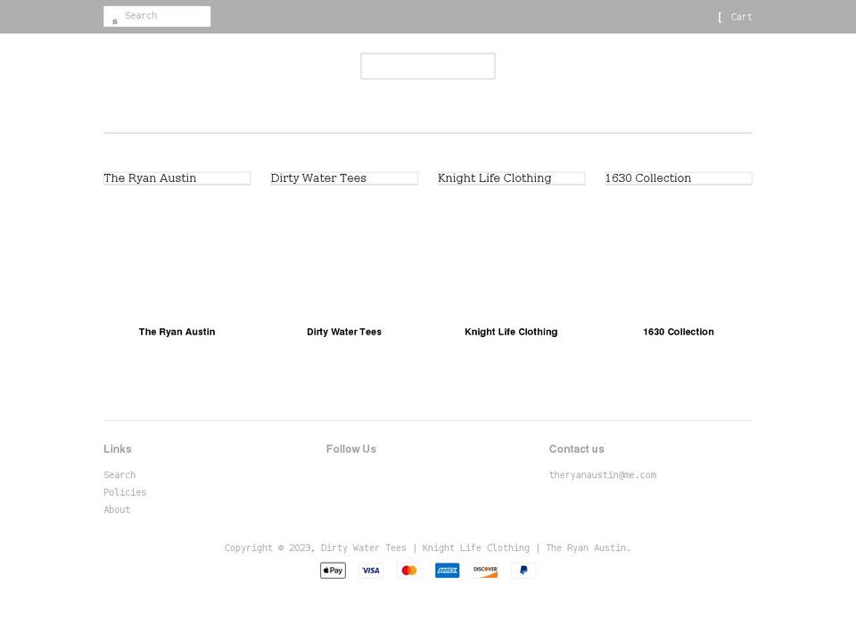 theryanaustin.com shopify website screenshot
