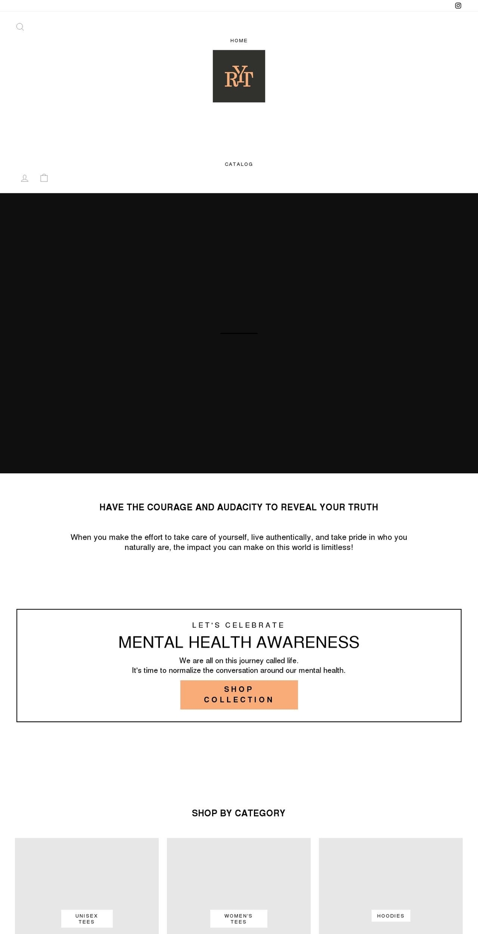 therytapparel.com shopify website screenshot