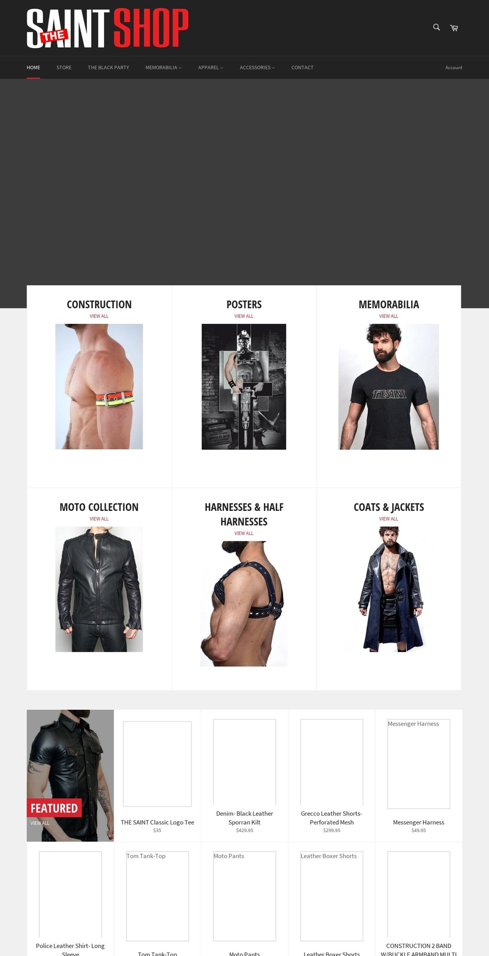 thesaintshop.com shopify website screenshot