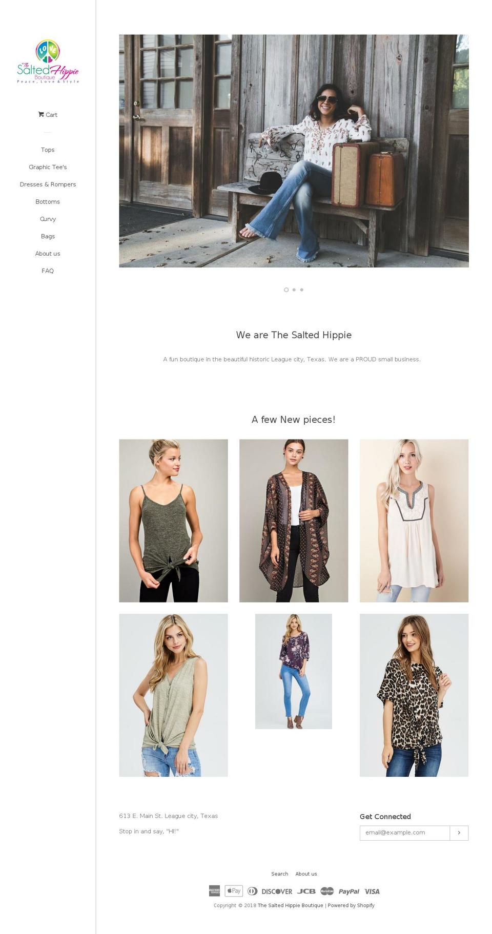 Pop with Installments message Shopify theme site example thesaltedhippie.com