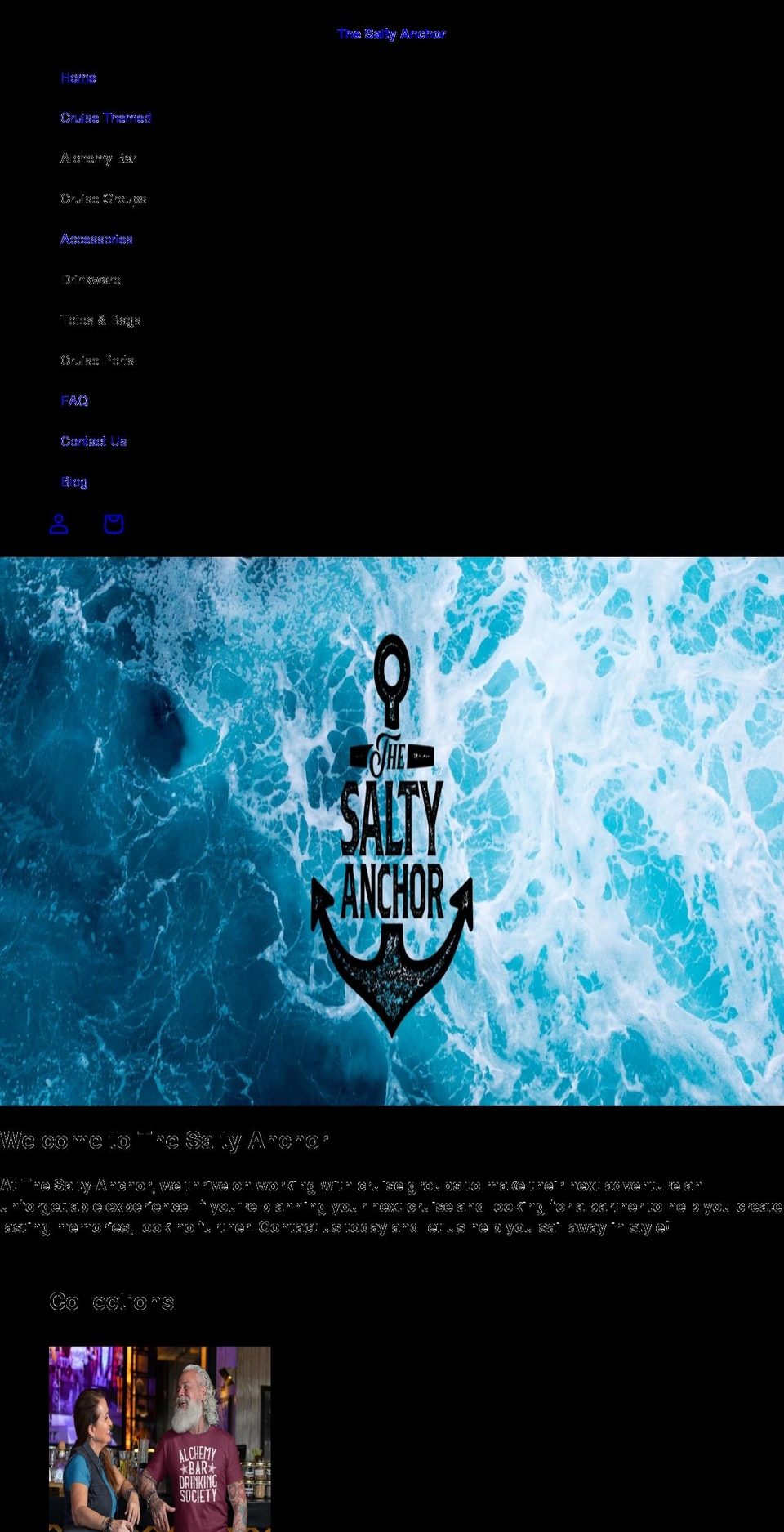 thesaltyanchor.com shopify website screenshot