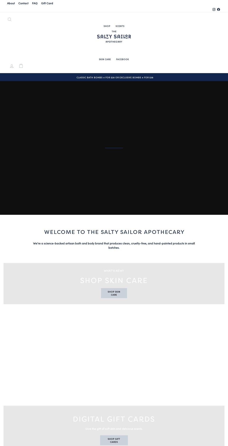 thesaltysailorapothecary.com shopify website screenshot