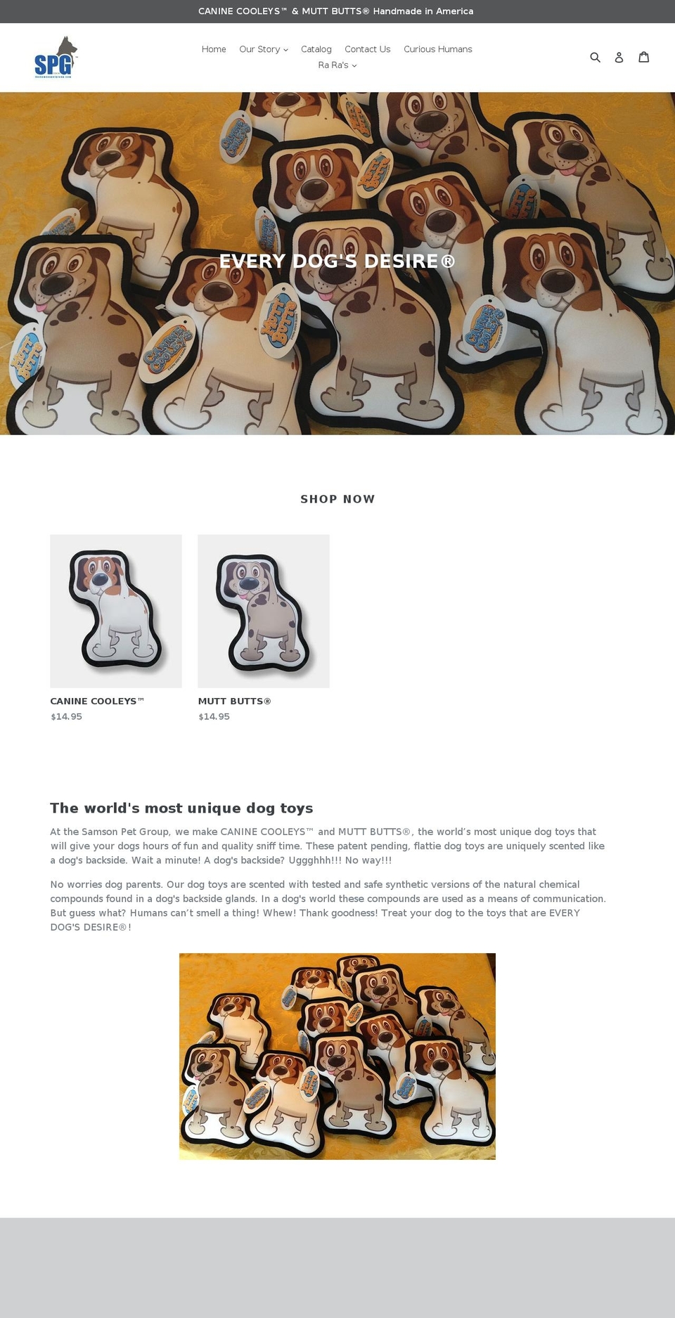 thesamsonpetgroup.com shopify website screenshot