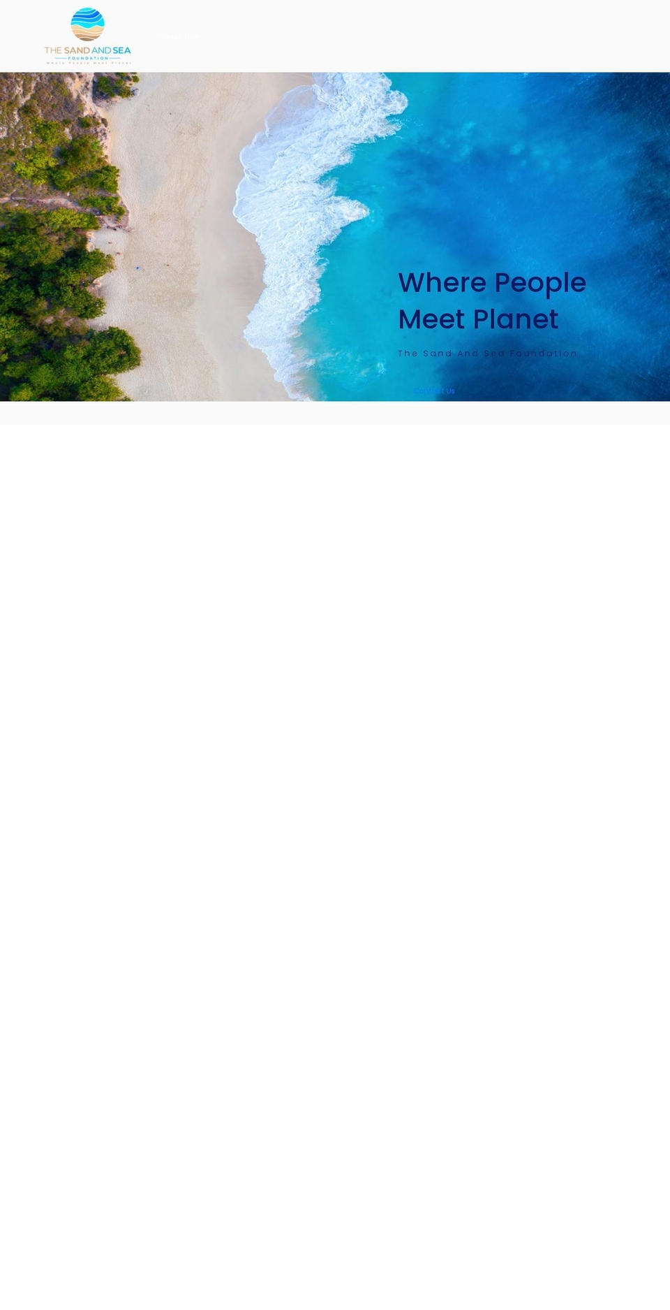 thesandandsea.com — Shopify storefront screenshot