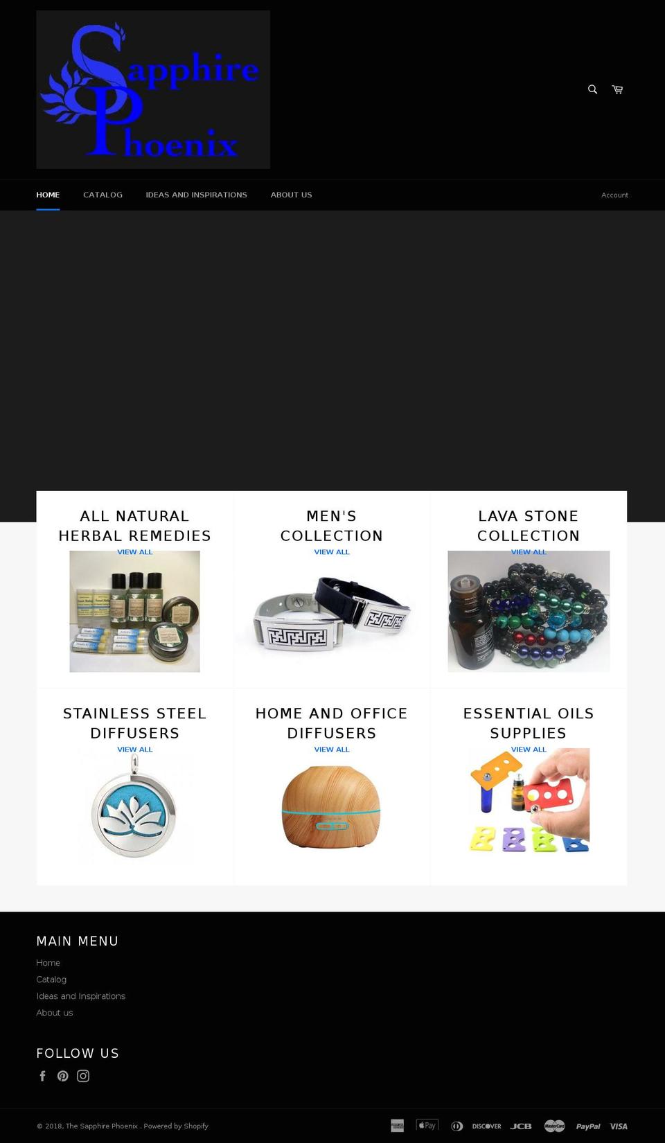 thesapphirephoenix.com shopify website screenshot