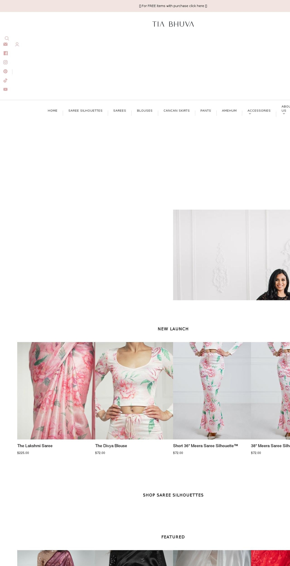 thesareesilhouette.com — Shopify storefront screenshot