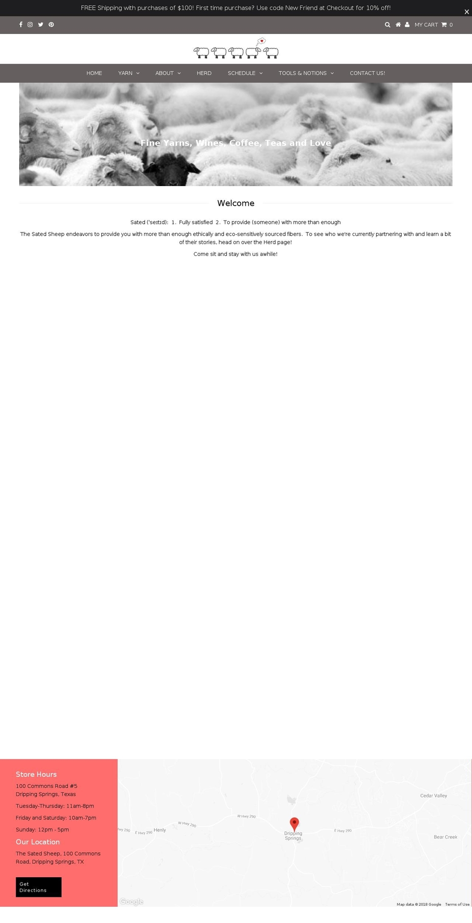 thesatedsheep.com shopify website screenshot