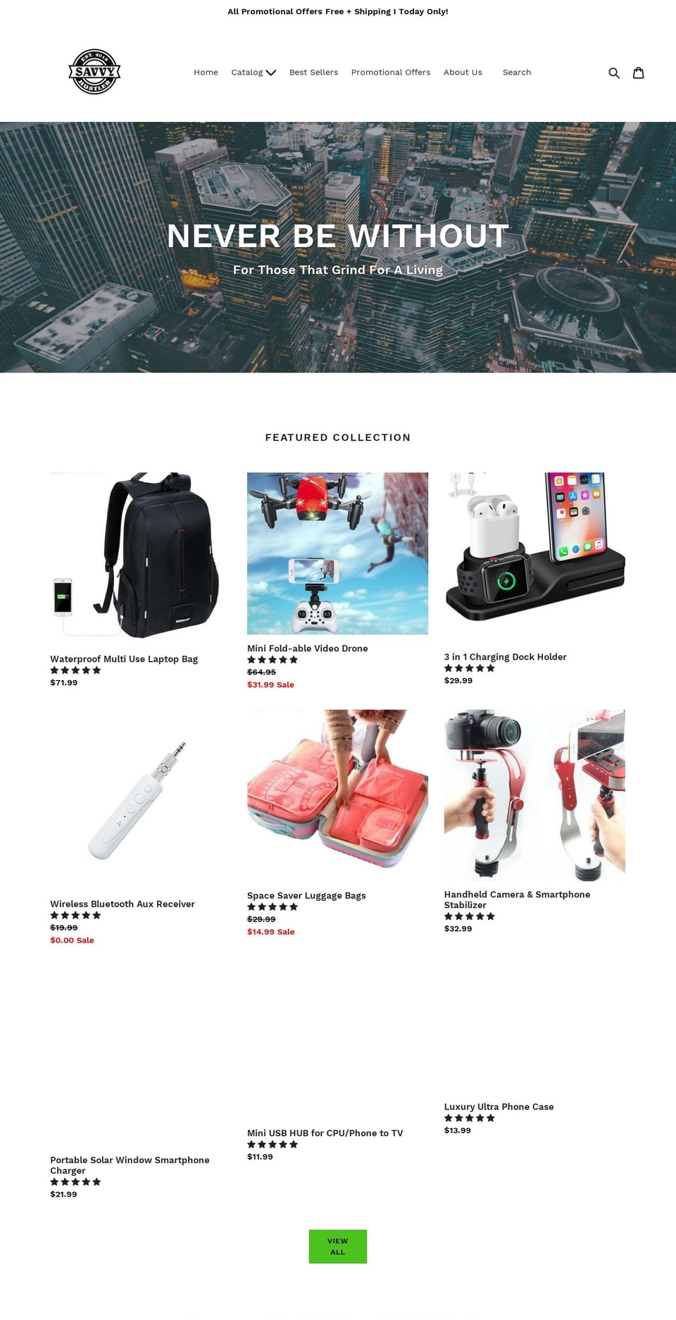 thesavvyhustler.com — Shopify storefront screenshot
