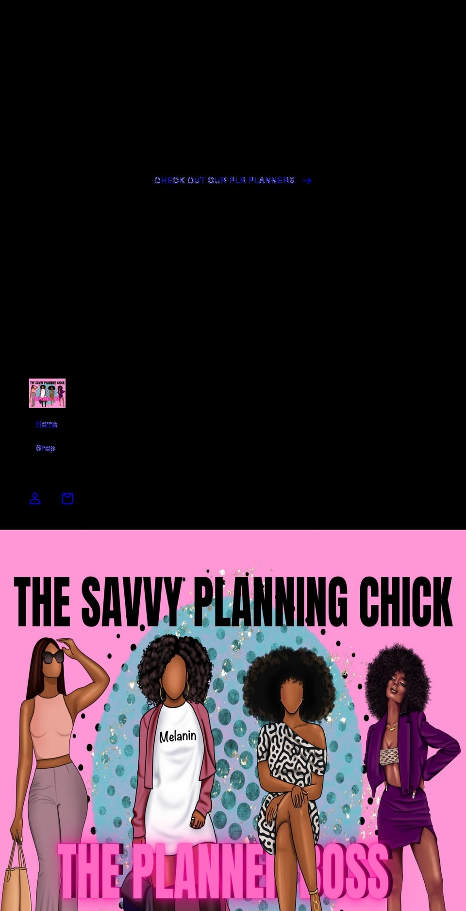thesavvyplanningchick.com shopify website screenshot
