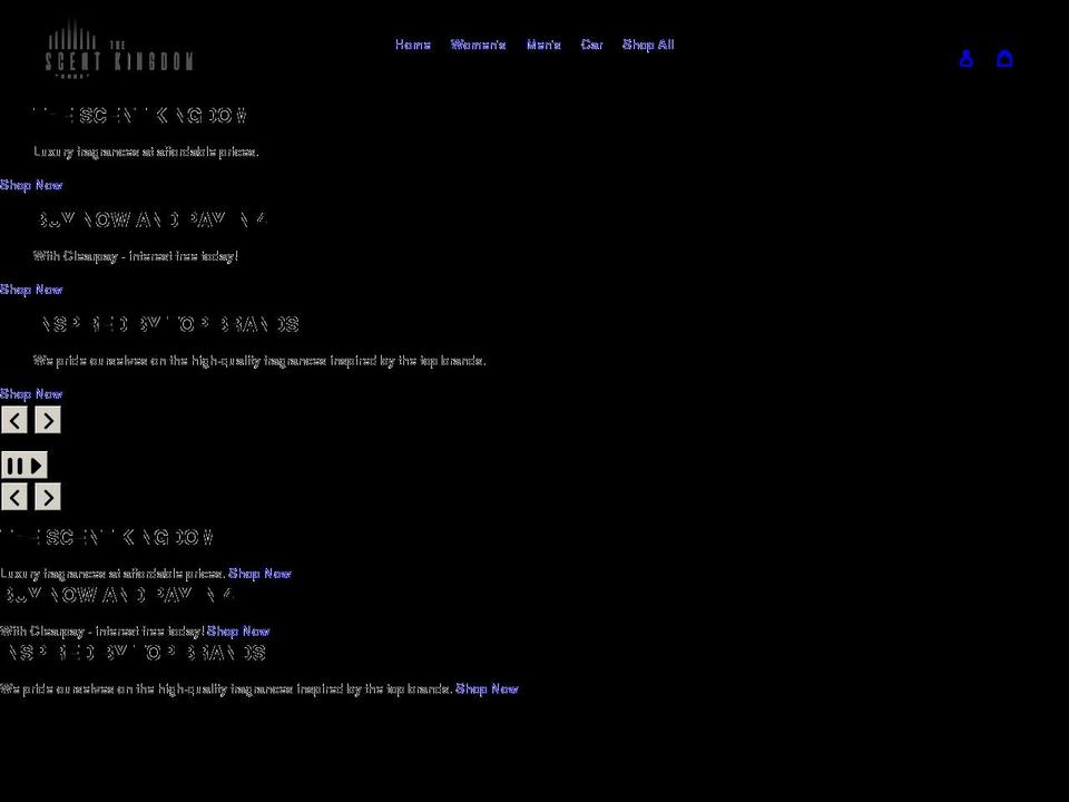 thescentkingdom.com shopify website screenshot