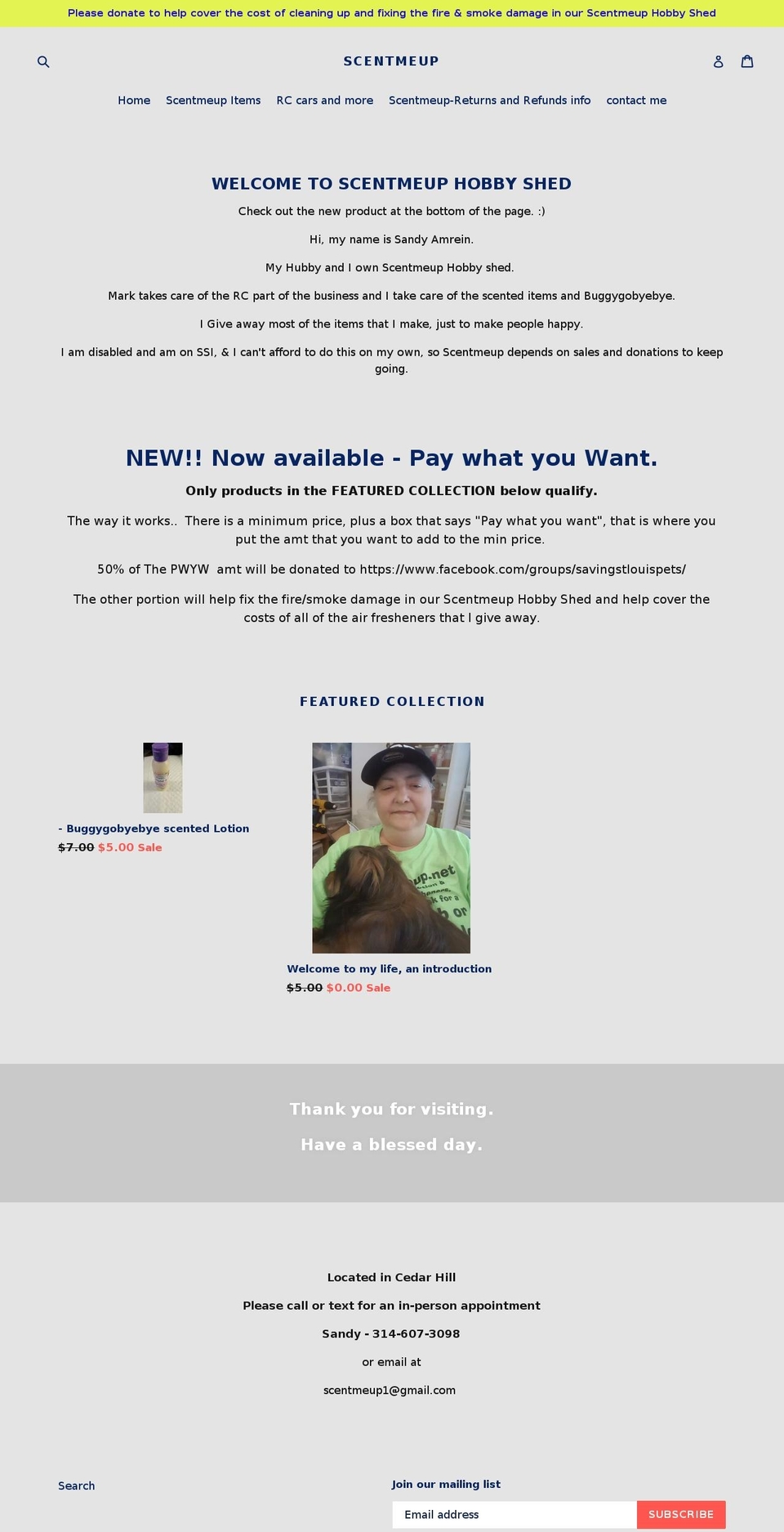 thescentmobile.com shopify website screenshot