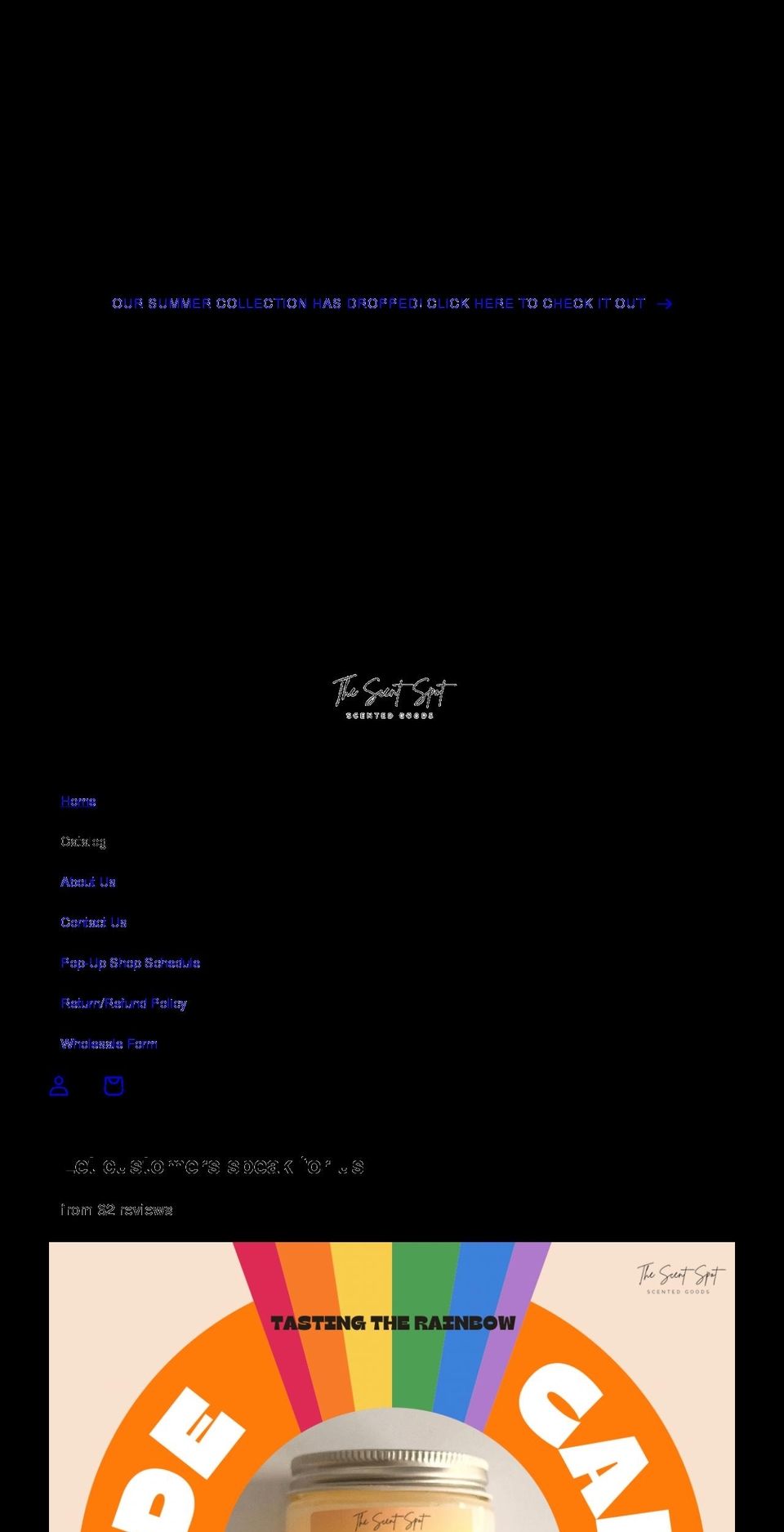 thescentspotcompany.com shopify website screenshot