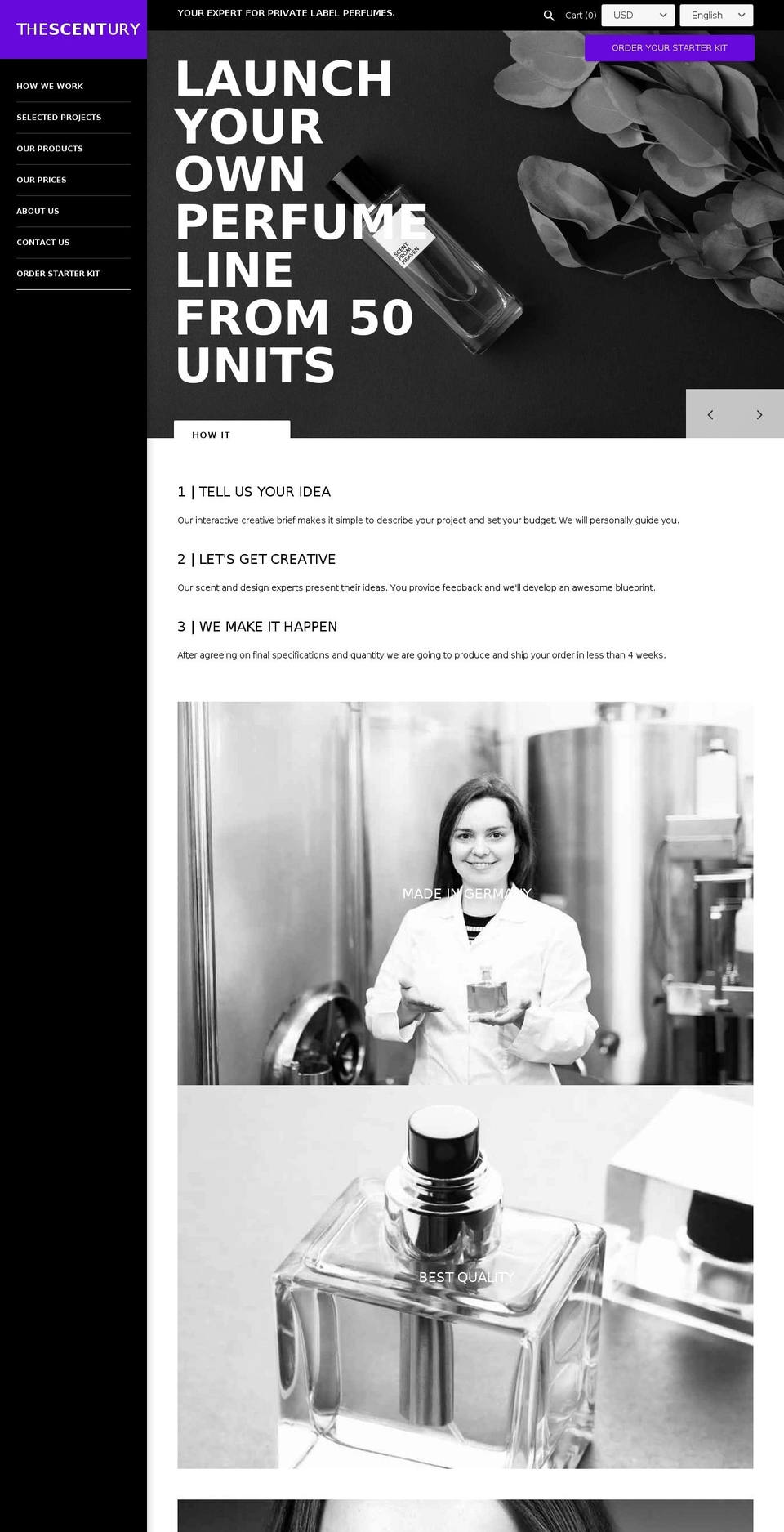 thescentury.com shopify website screenshot