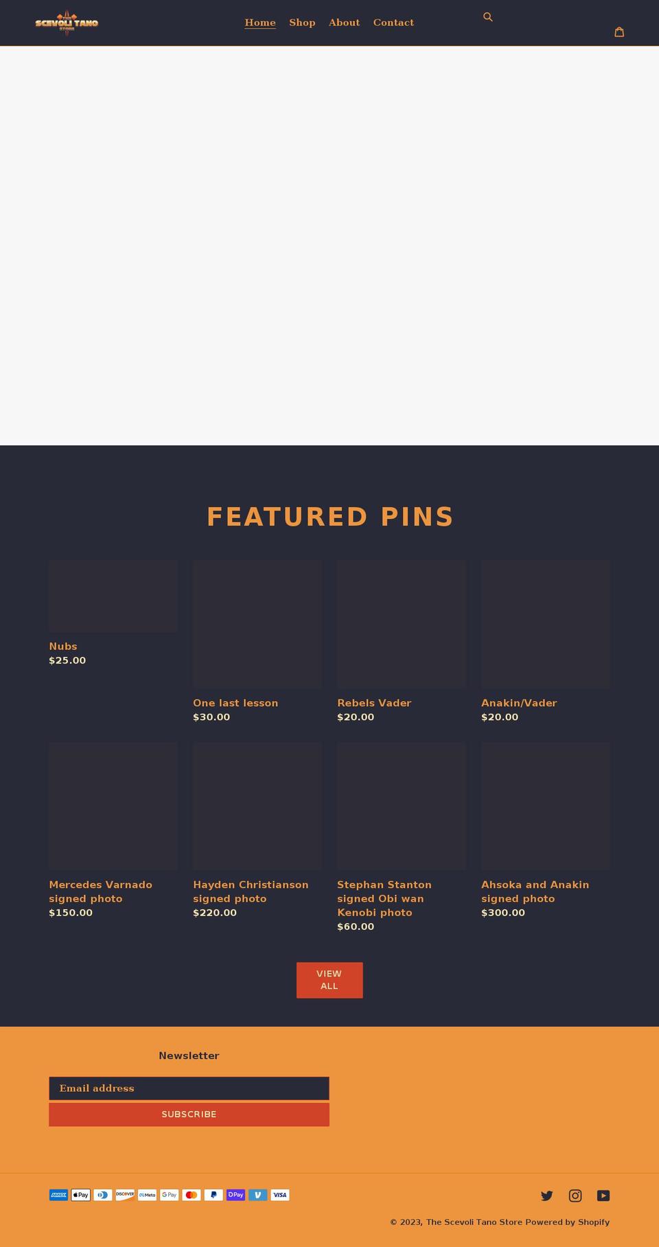 thescevolitanostore.com shopify website screenshot