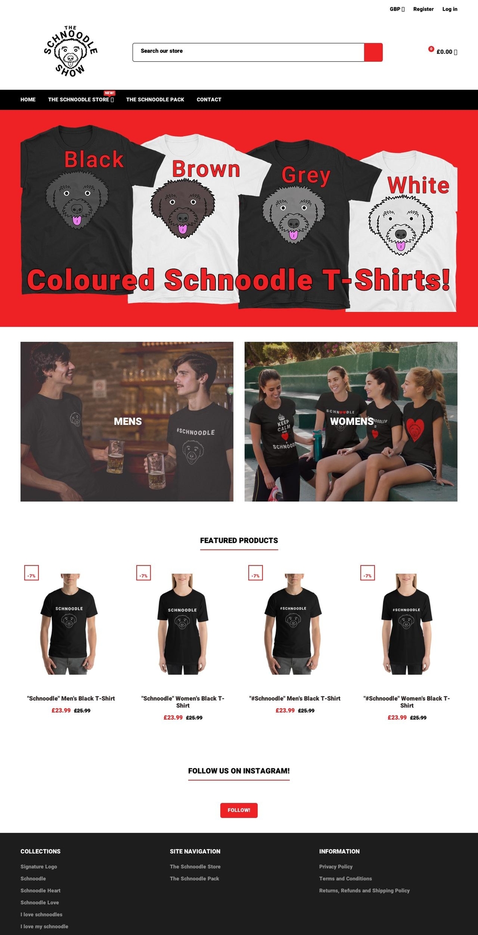 theschnoodleshow.com shopify website screenshot