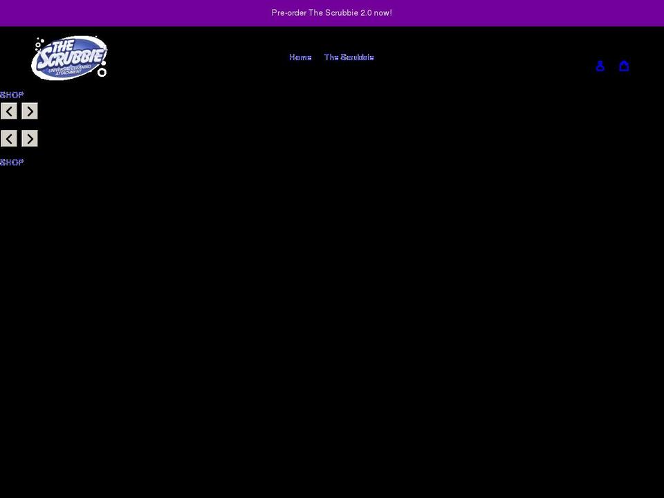 thescrubbie.com shopify website screenshot