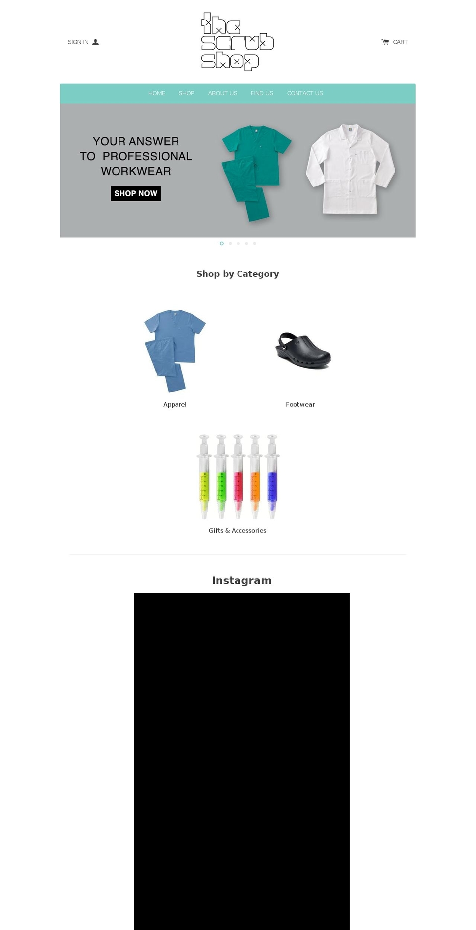 thescrubshopkw.net shopify website screenshot