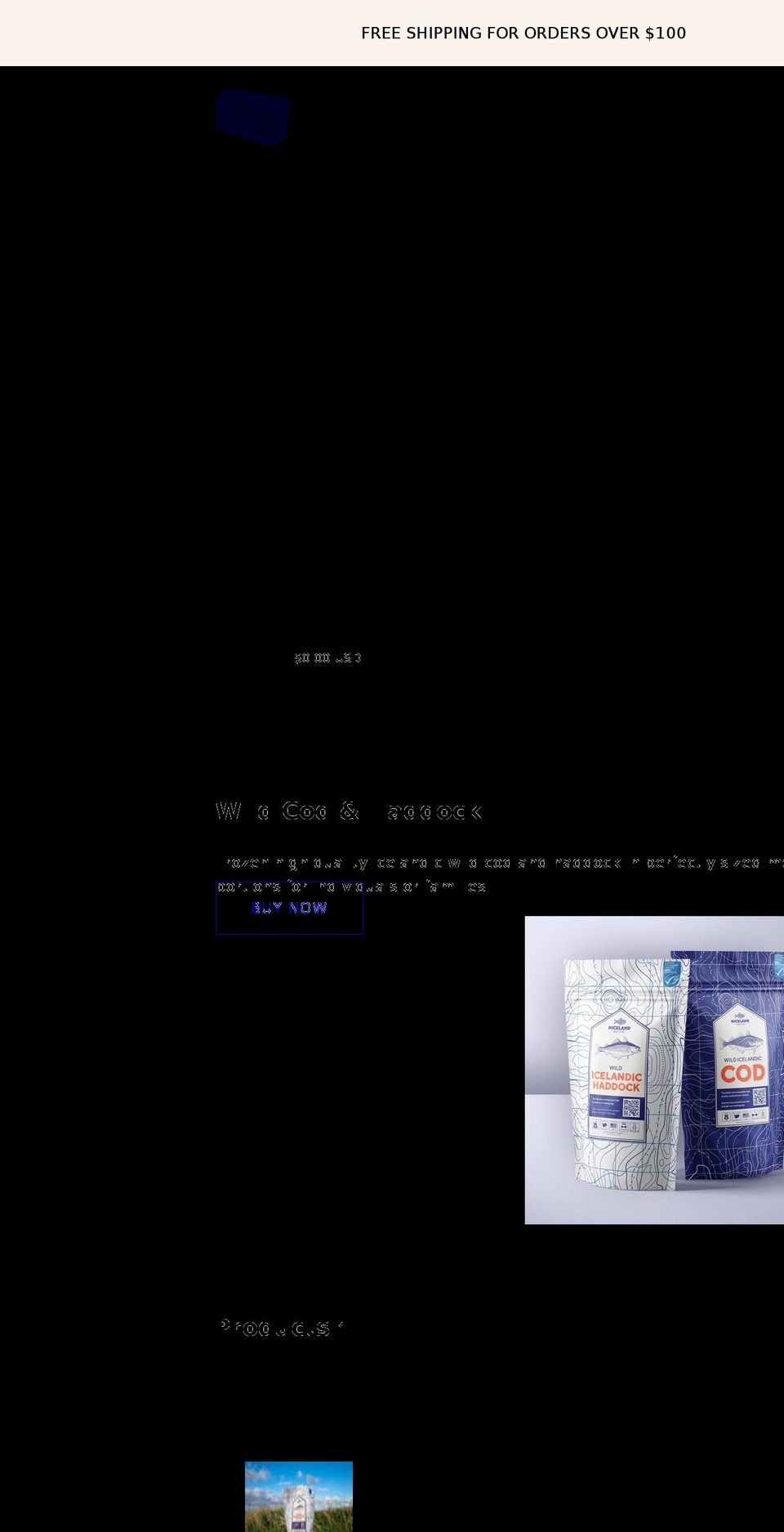 theseafoodcounter.com shopify website screenshot