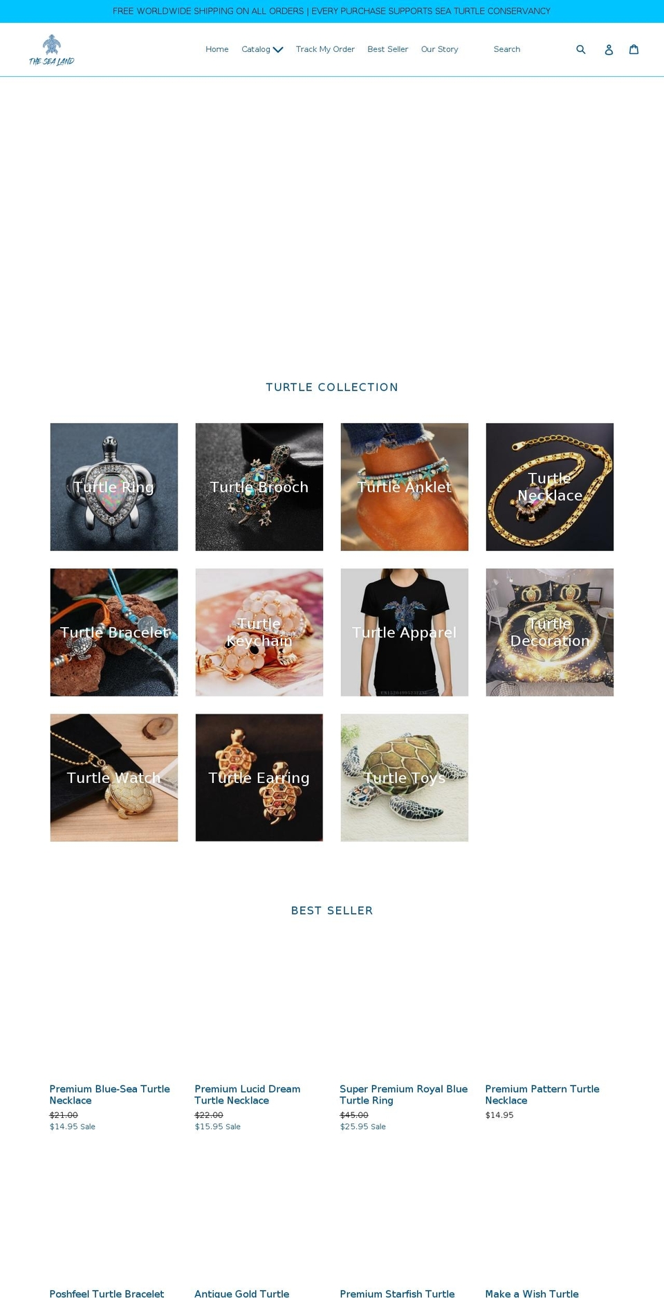 thesealand.com — Shopify storefront screenshot