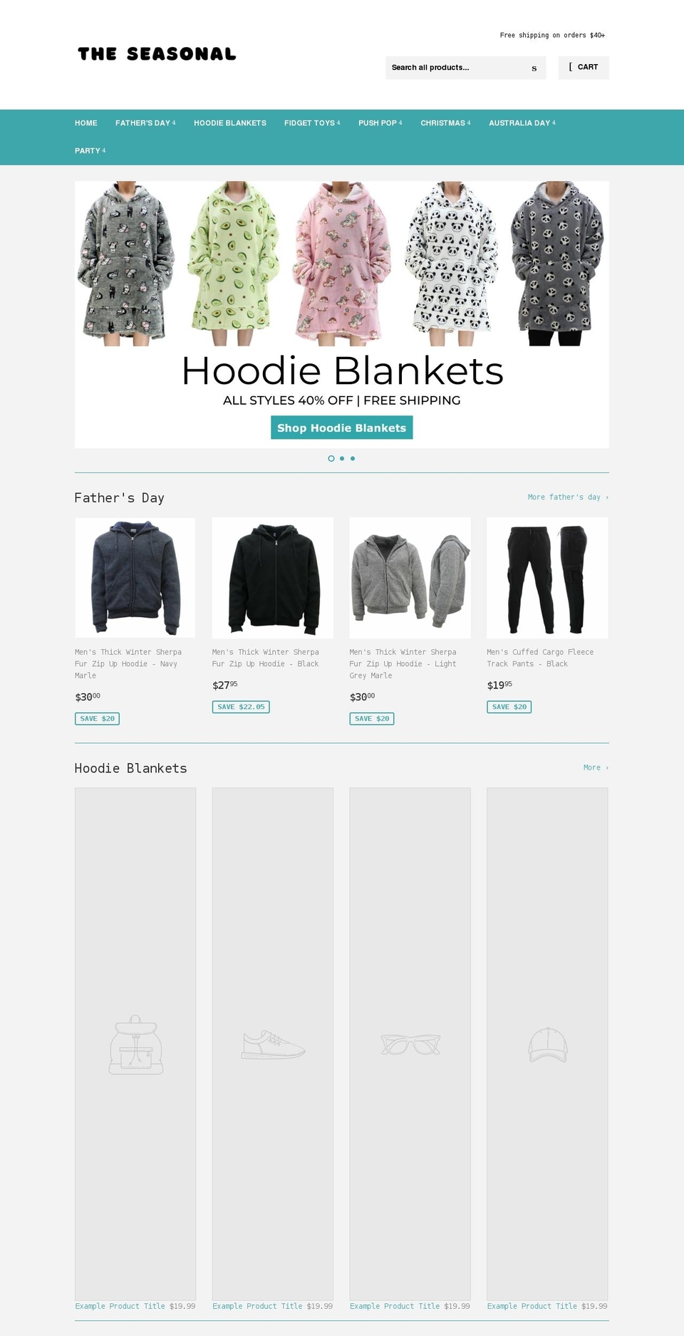 theseasonal.com.au shopify website screenshot