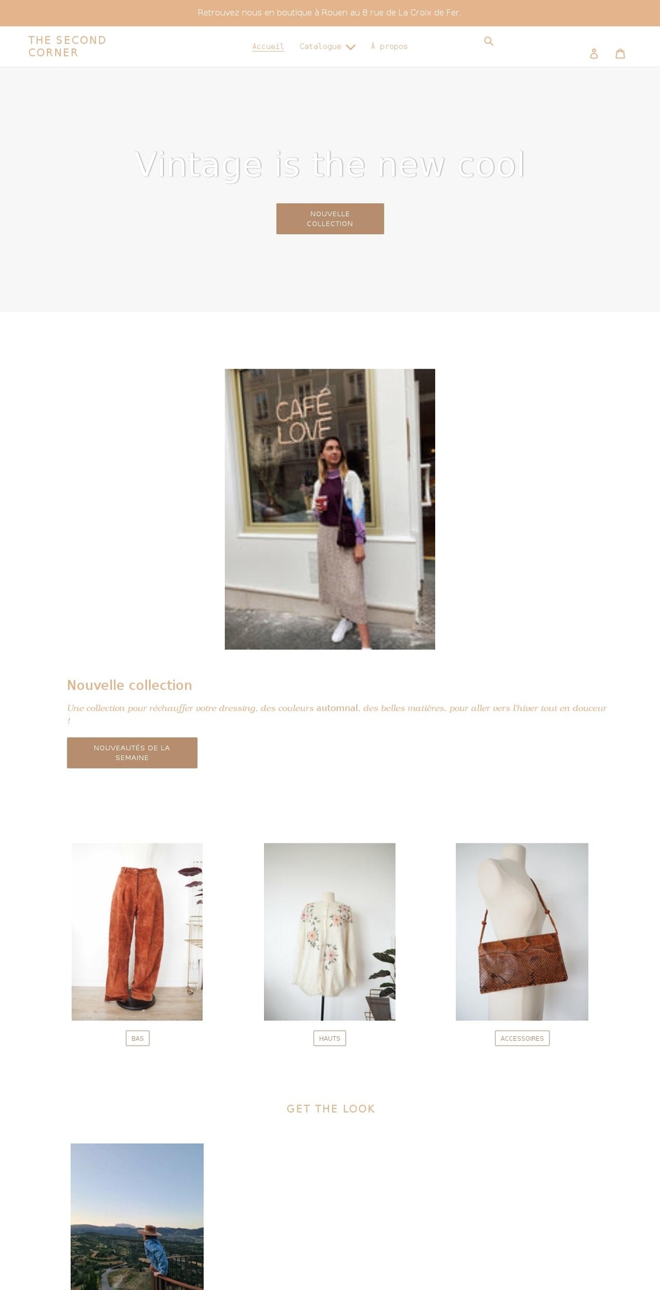 thesecondcornershop.com shopify website screenshot