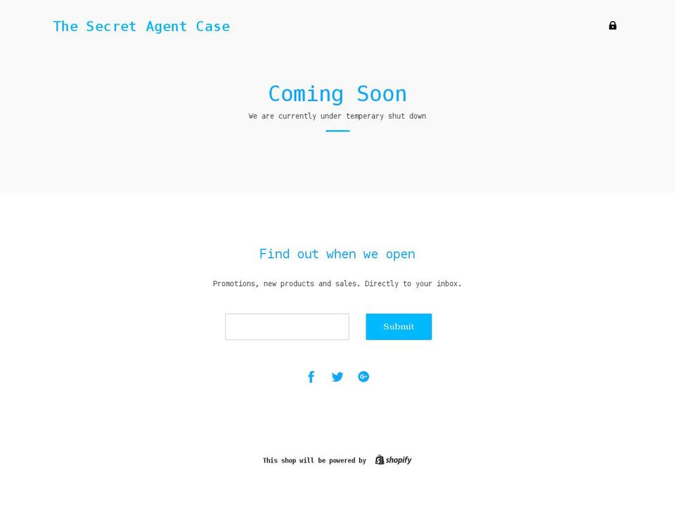 Simplified dropshipping theme Shopify theme site example thesecretagentcase.com