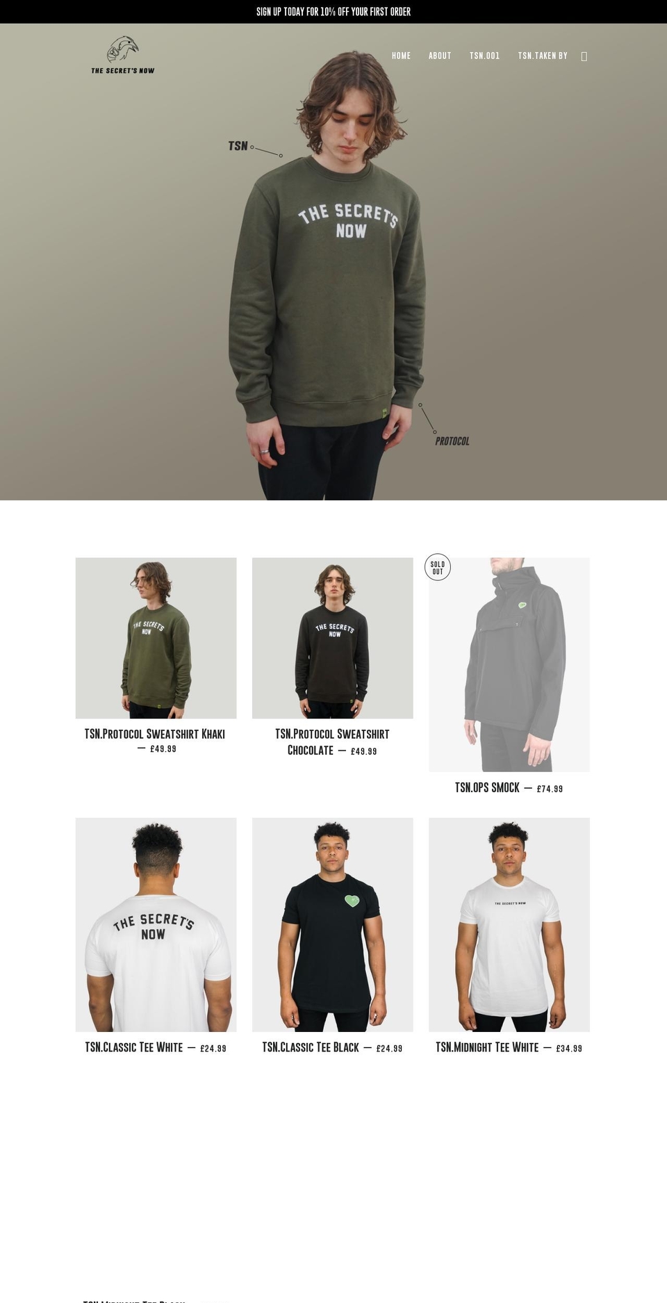 thesecretsnow.com shopify website screenshot