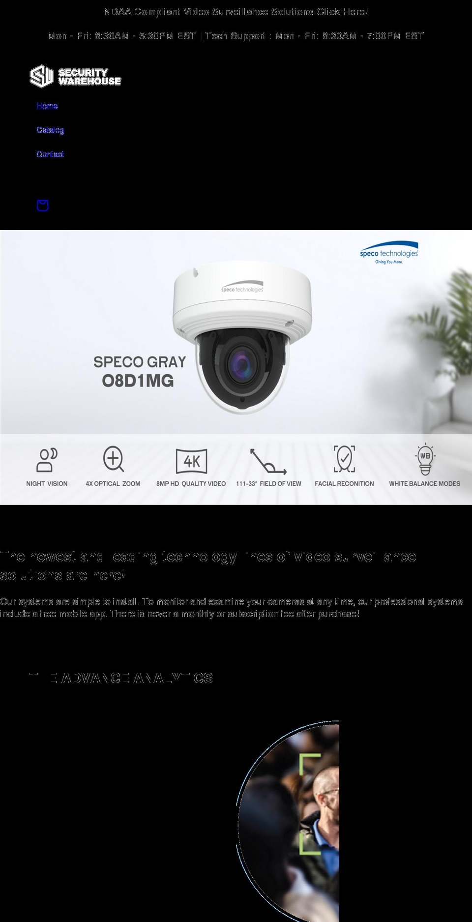 thesecuritywarehouse.com shopify website screenshot