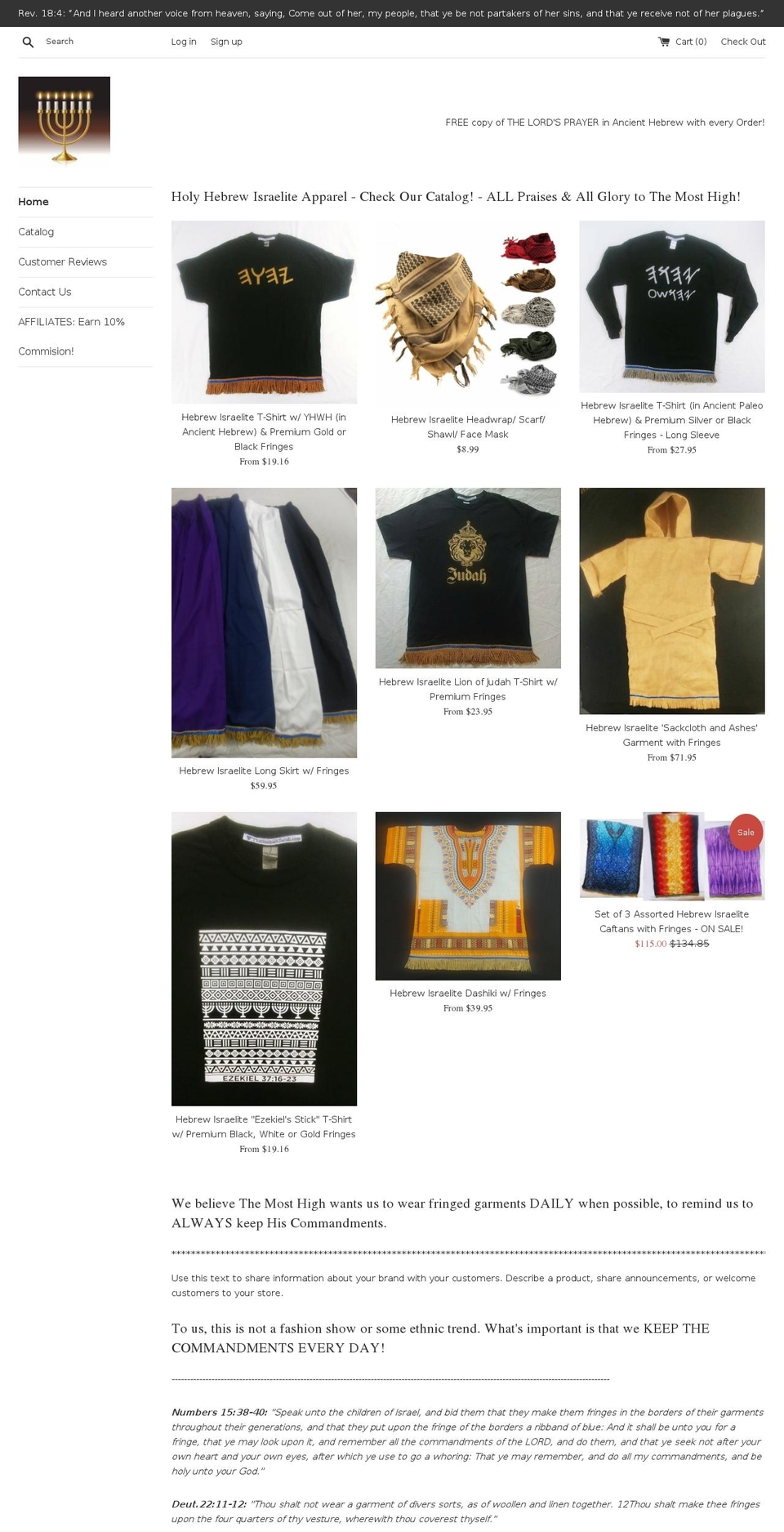 theseedofjacob.com shopify website screenshot