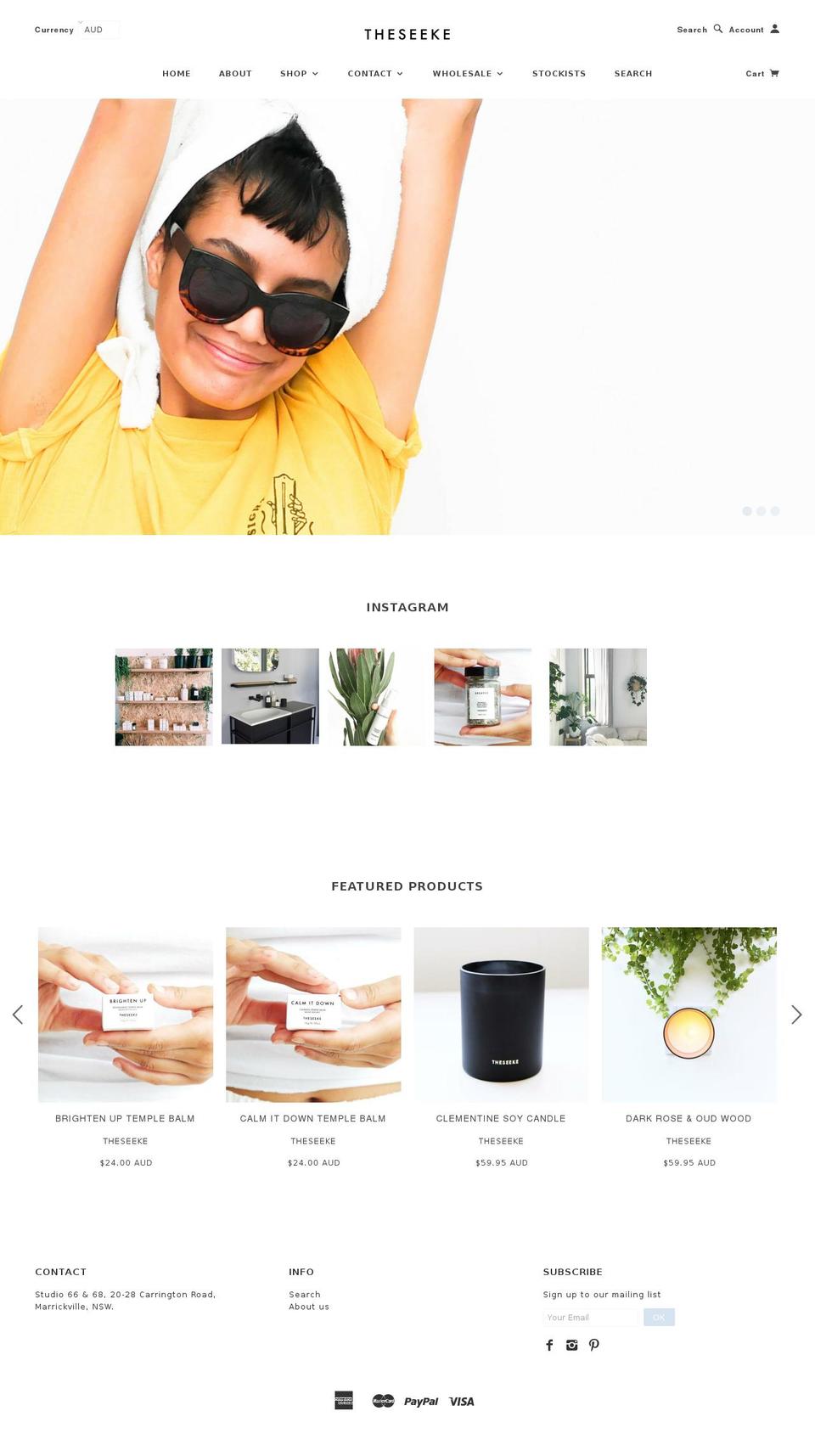 theseeke.com shopify website screenshot