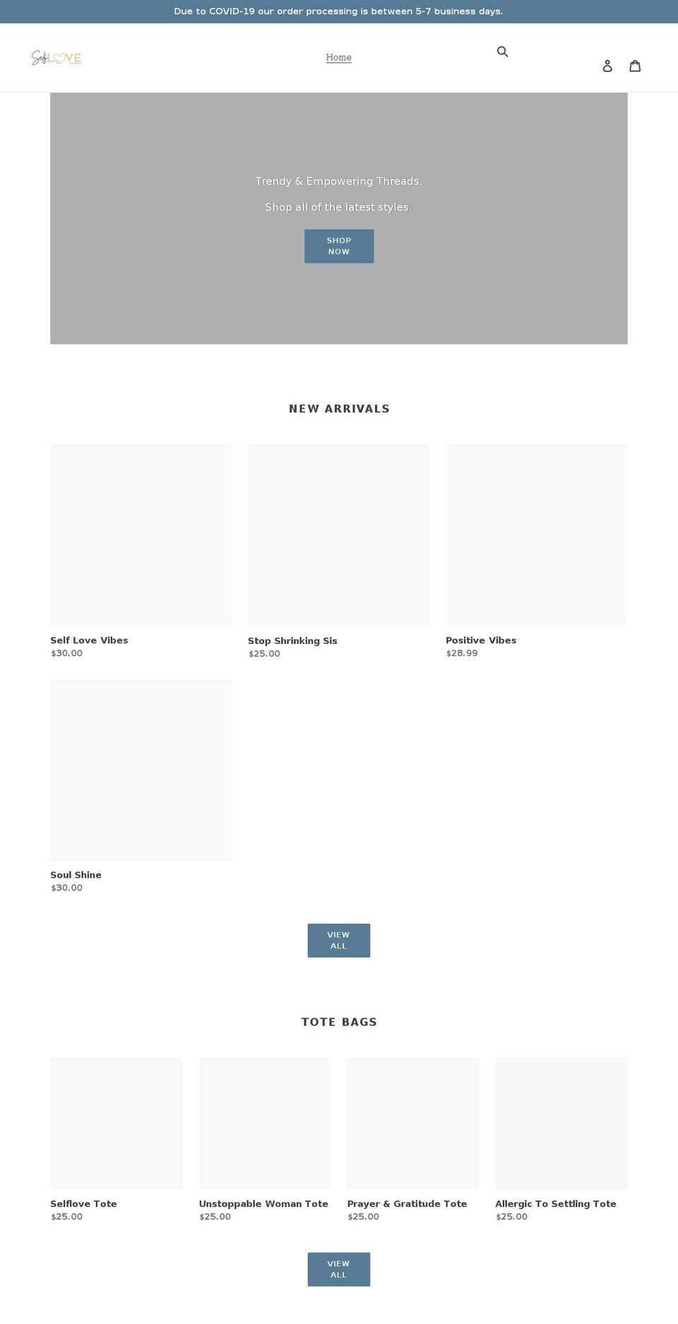 theselfloveshoppe.com shopify website screenshot