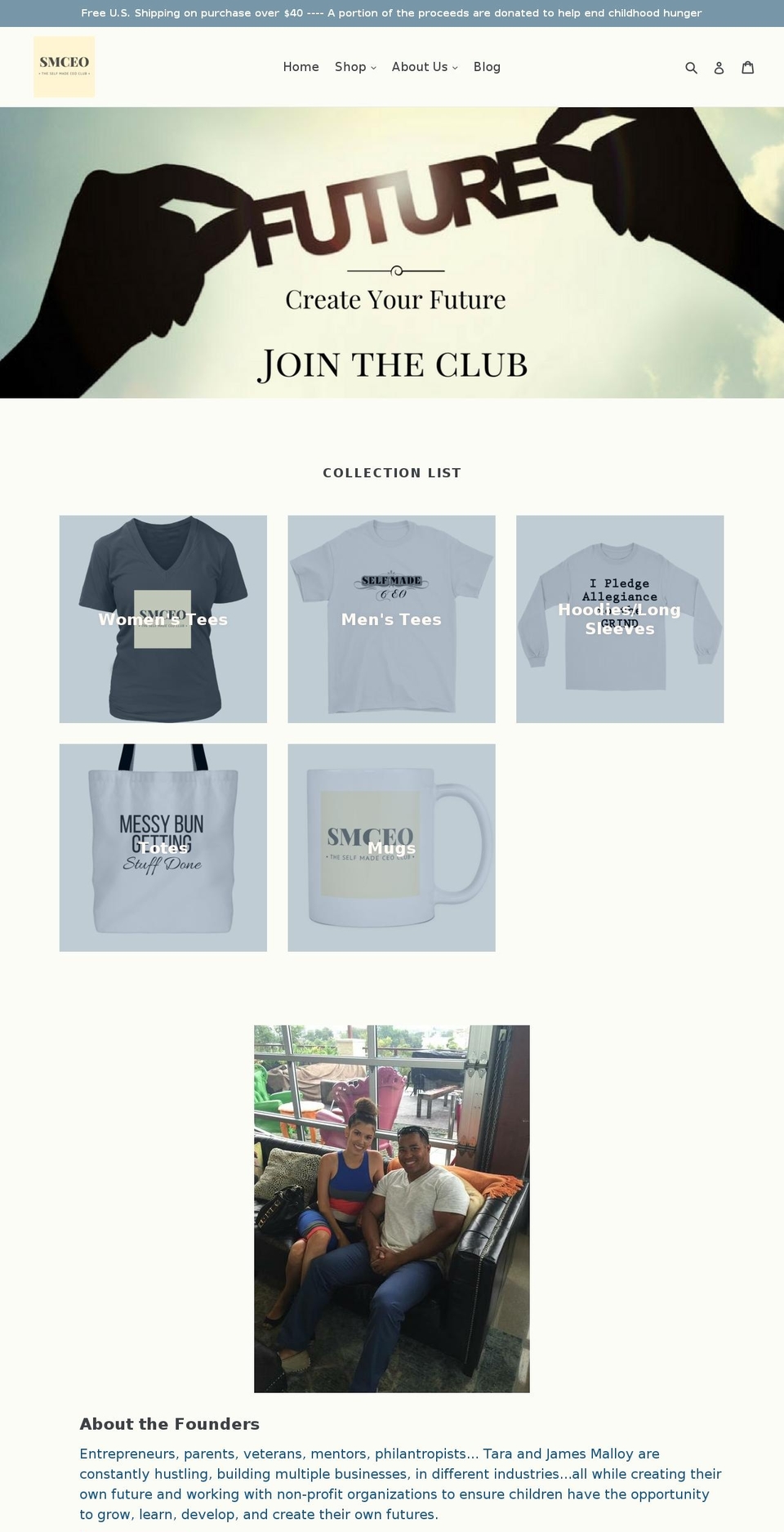 theselfmadeceoclub.com — Shopify storefront screenshot