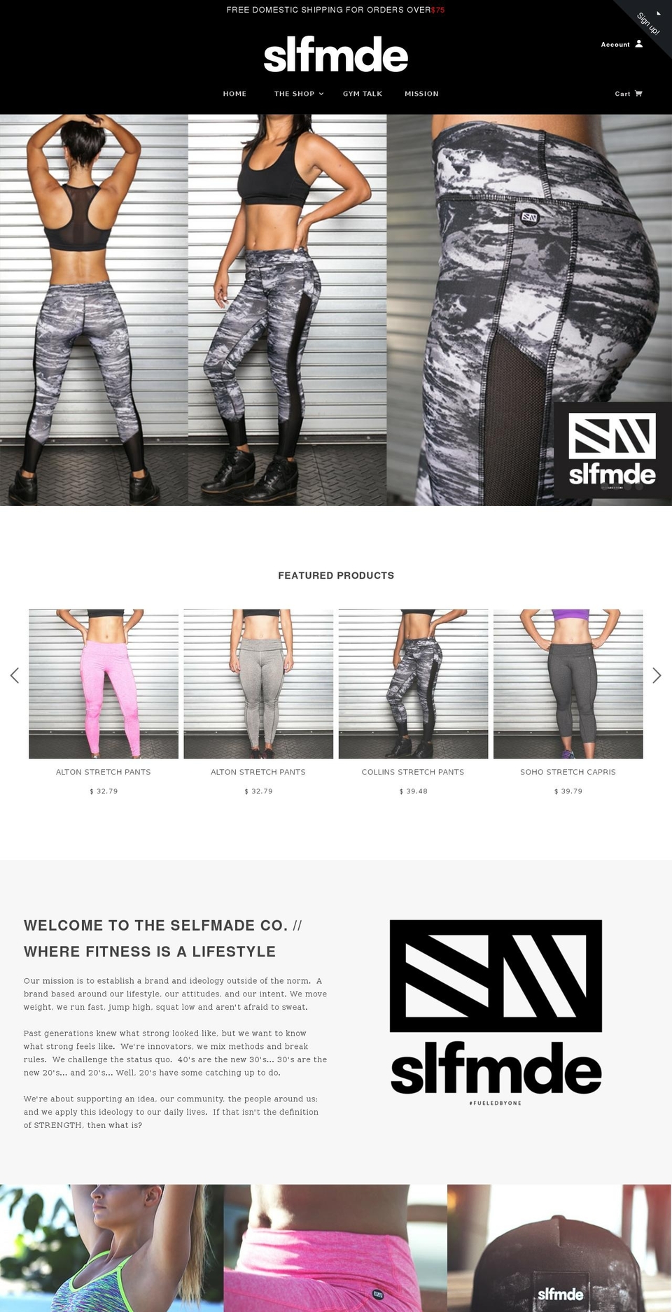 theselfmadecompany.com shopify website screenshot
