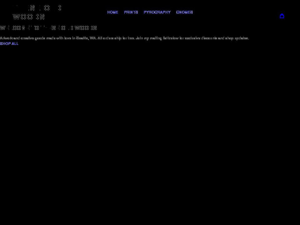 theseoldwoods.com shopify website screenshot