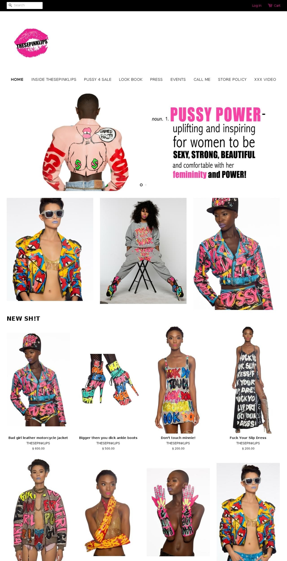 thesepinklips.com shopify website screenshot