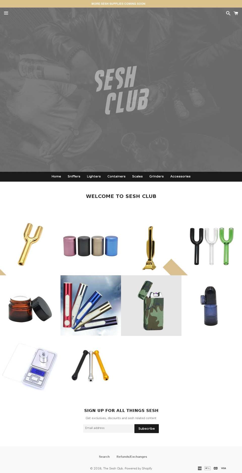 theseshclub.com shopify website screenshot