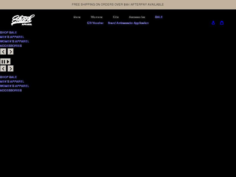 theshackapparel.com shopify website screenshot