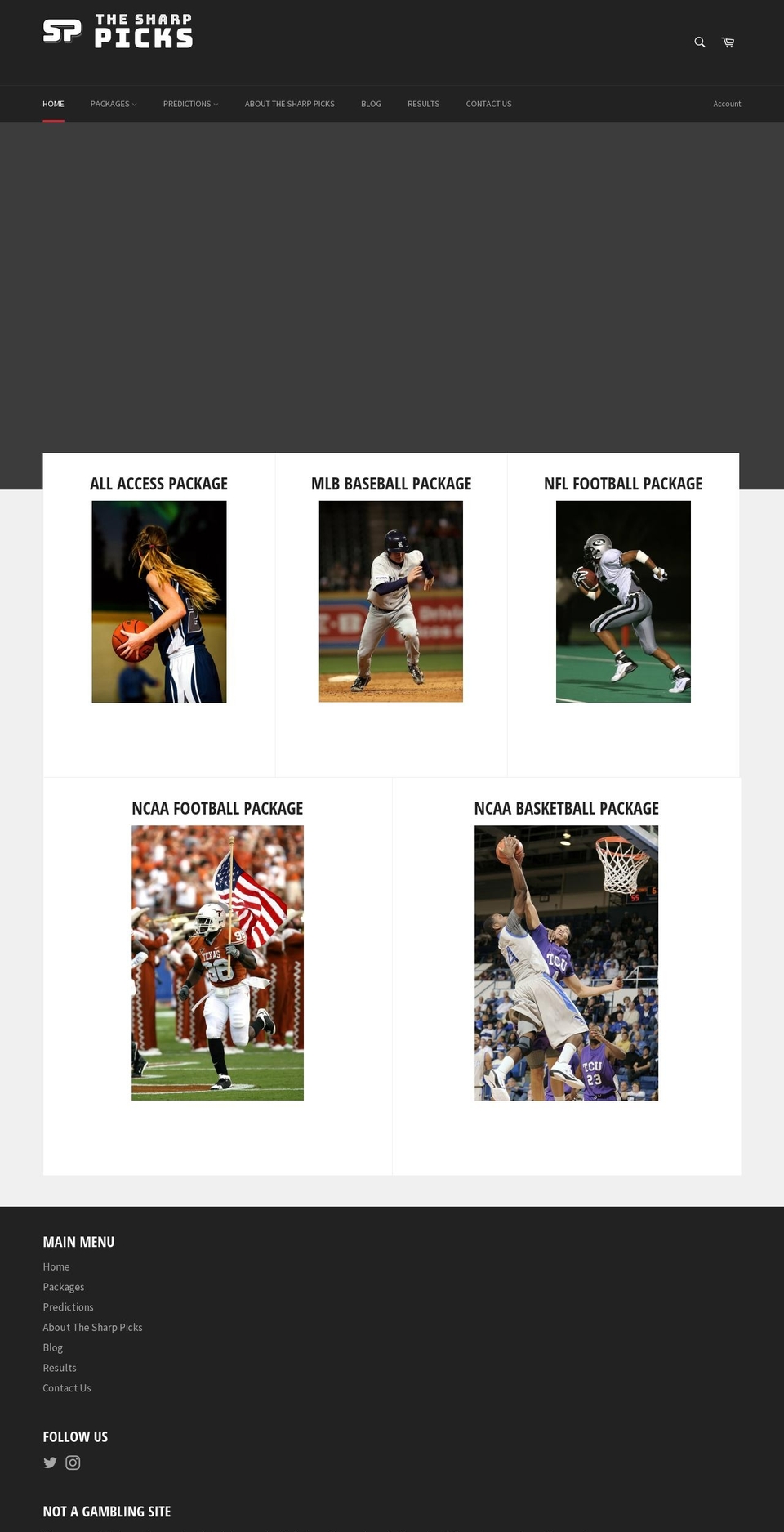 thesharppicks.com — Shopify storefront screenshot