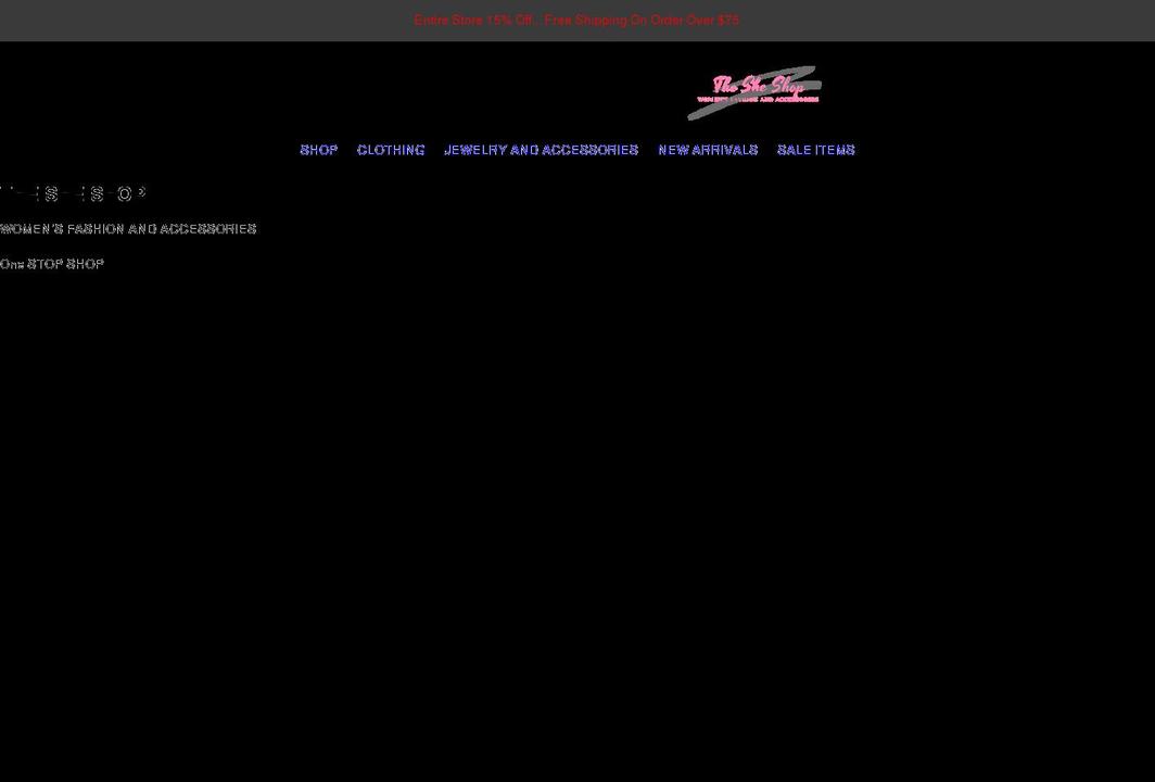 thesheshoponline.com shopify website screenshot