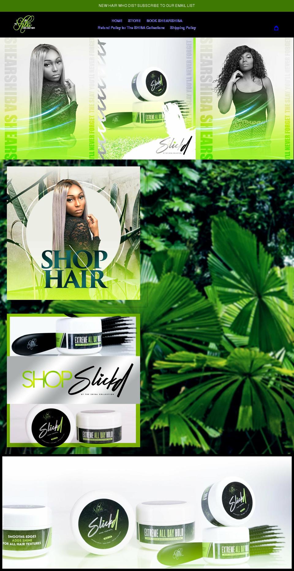 theshibacollection.com shopify website screenshot
