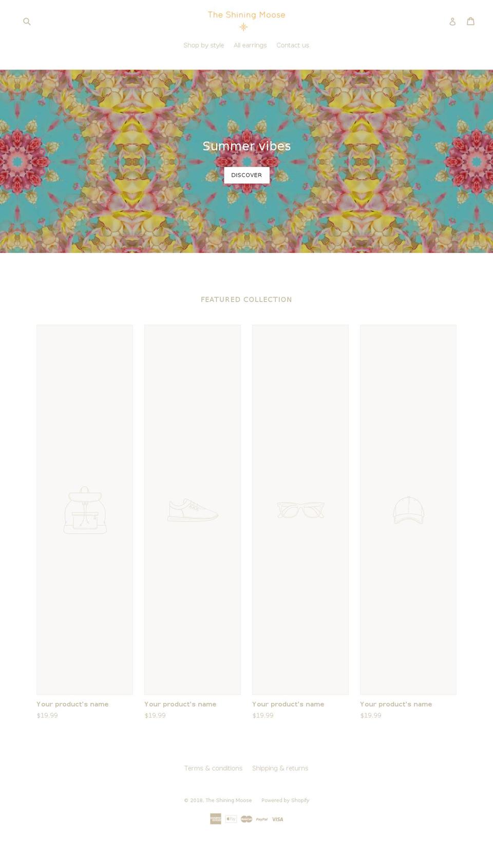theshiningmoose.com — Shopify storefront screenshot