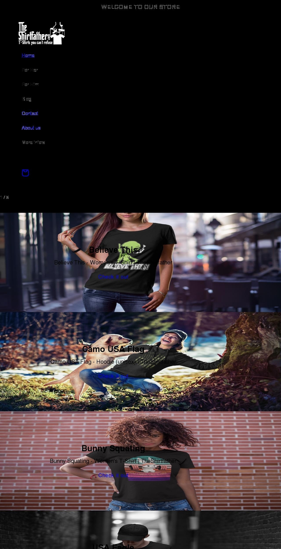 theshirtfather.com — Shopify storefront screenshot